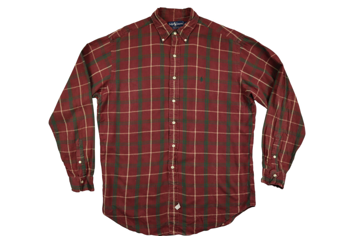 Vínová kostkovaná košile