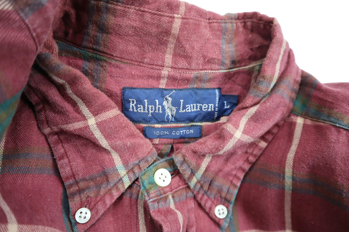 Vínová kostkovaná košile