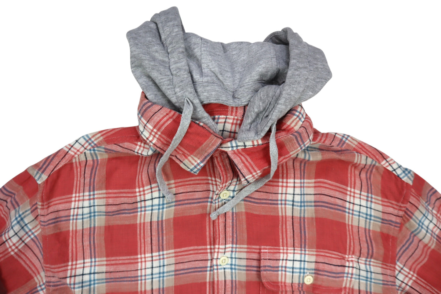 Světlá košile s kapucí