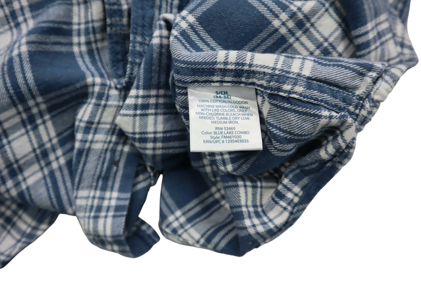 Modro-bílá flanelka