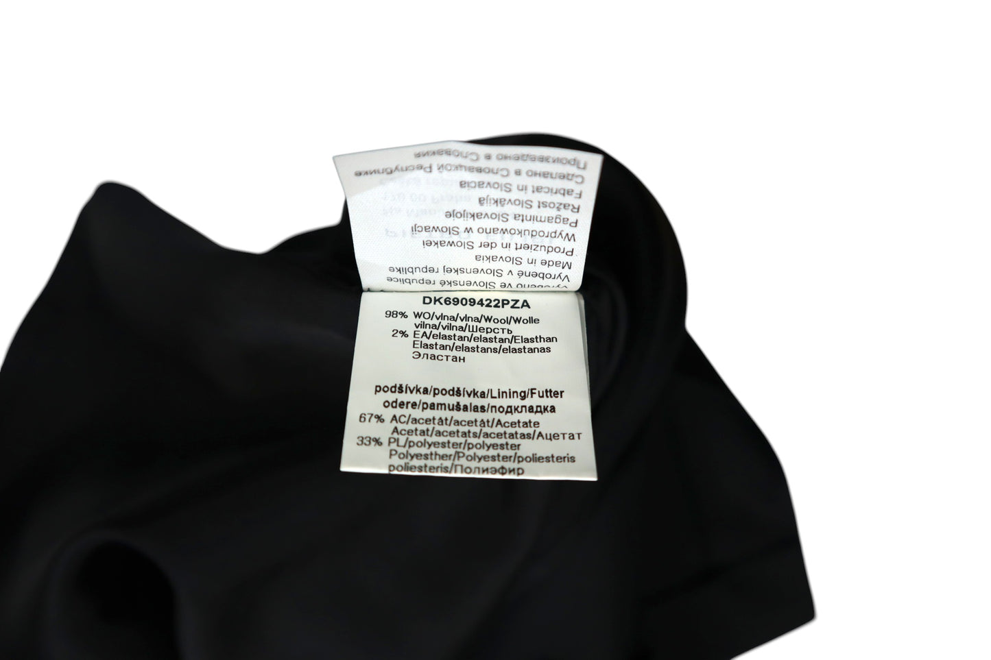 Černá sukně s páskem