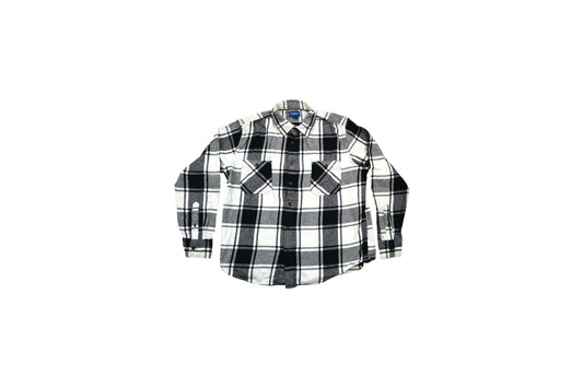 Černo-bílá flanelka