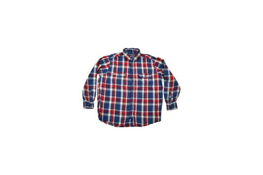 Modro-červená flanelka